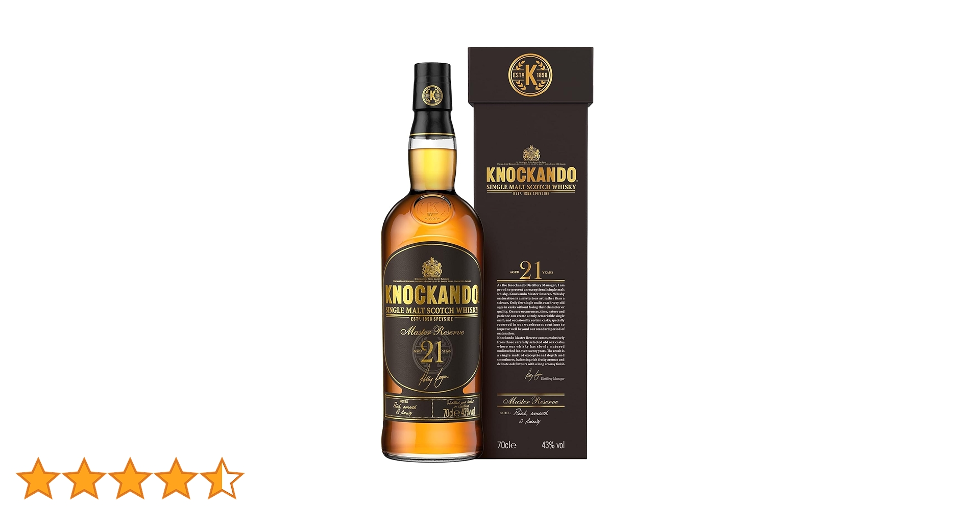 KNOCKANDO Master Reserve 21年 700ml 43% Knockando - 21 years Master Reserve | Speyside